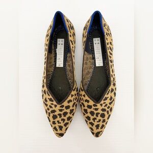 Rothy's The Point Ballet Flats Retired Leopard Print Size 7
